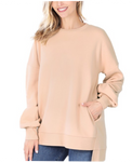 Oversized Round Neck Sweatshirt