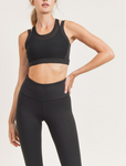 Mesh Overlay Sports Bra